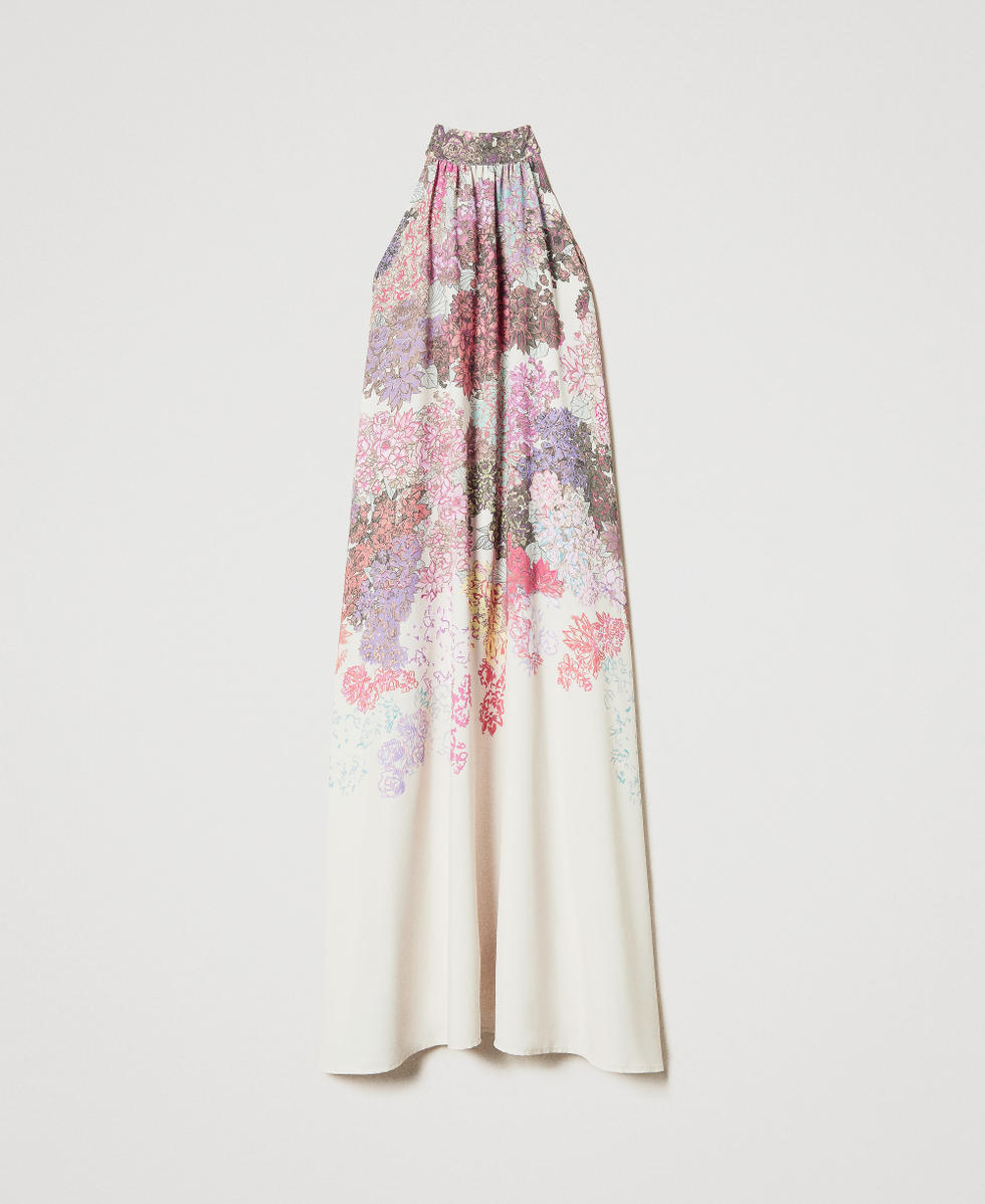 Abito lungo halter MYFO a fiori Twinset