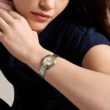 Orologio Emerson 30 mm a tre sfere con bracciale in acciaio bicolore Fossil