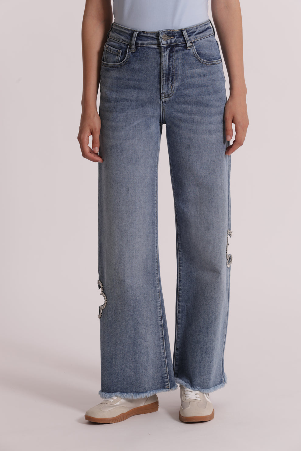 JEANS MARINE CON CUT OUT GIOIELLO MIMI-MUA