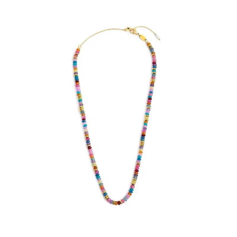 Collana con perline colorate a ciambella Marlù