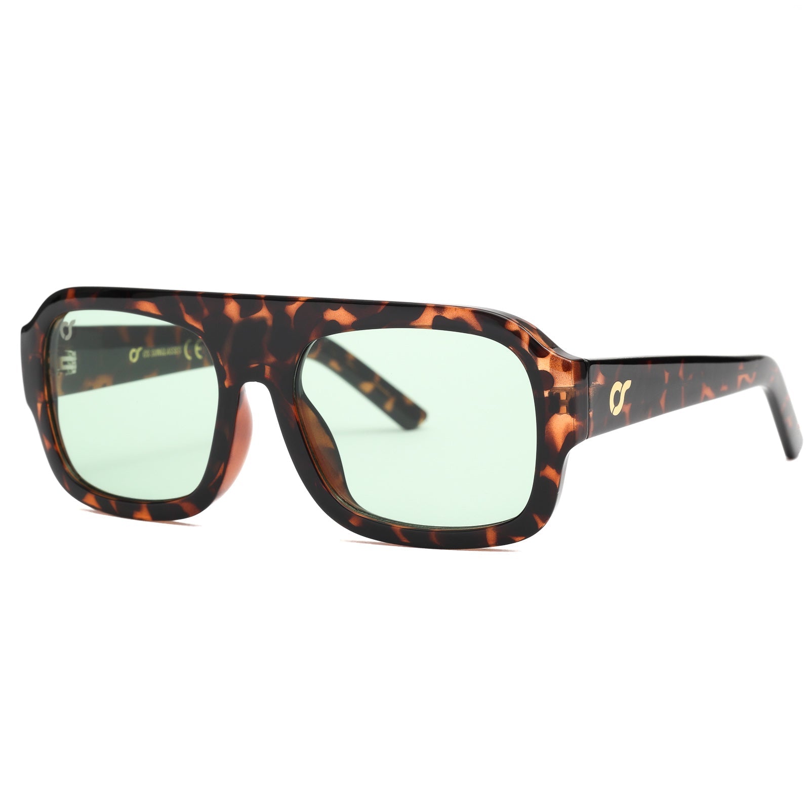 Roma Tartarugato Verde OnSunglasses