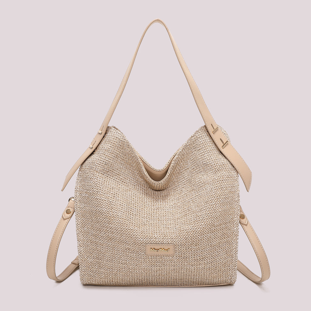 BORSA HOBO IN PAGLIA MIMI-MUA