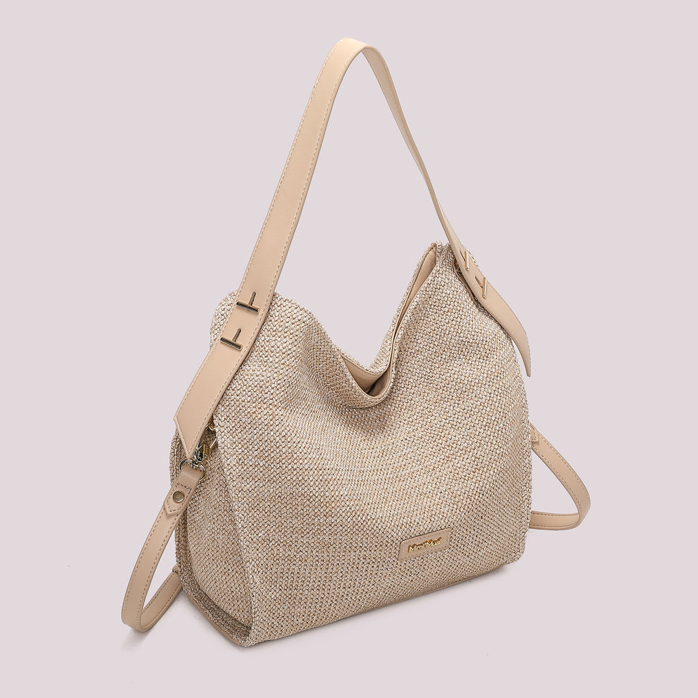 BORSA HOBO IN PAGLIA MIMI-MUA
