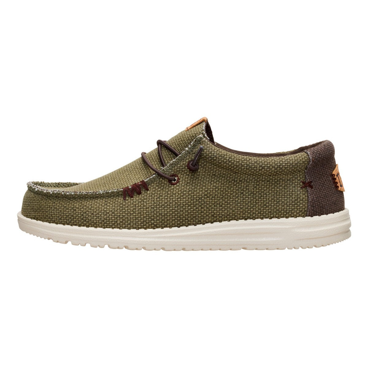 Wally braided Burnt Olive/delicioso Brown HEY DUDE