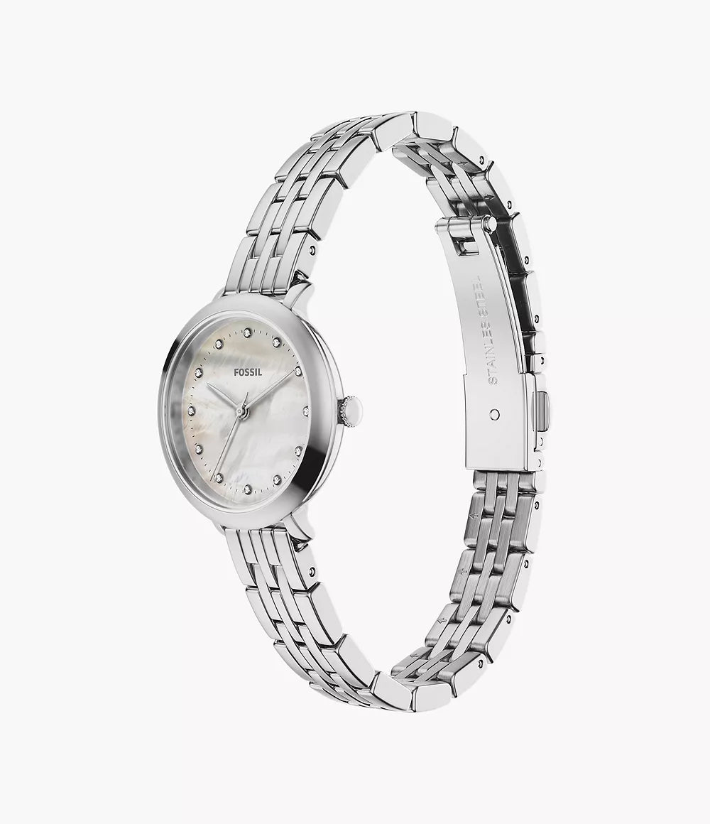 Orologio Heidi 26 mm a tre sfere con bracciale in acciaio Fossil