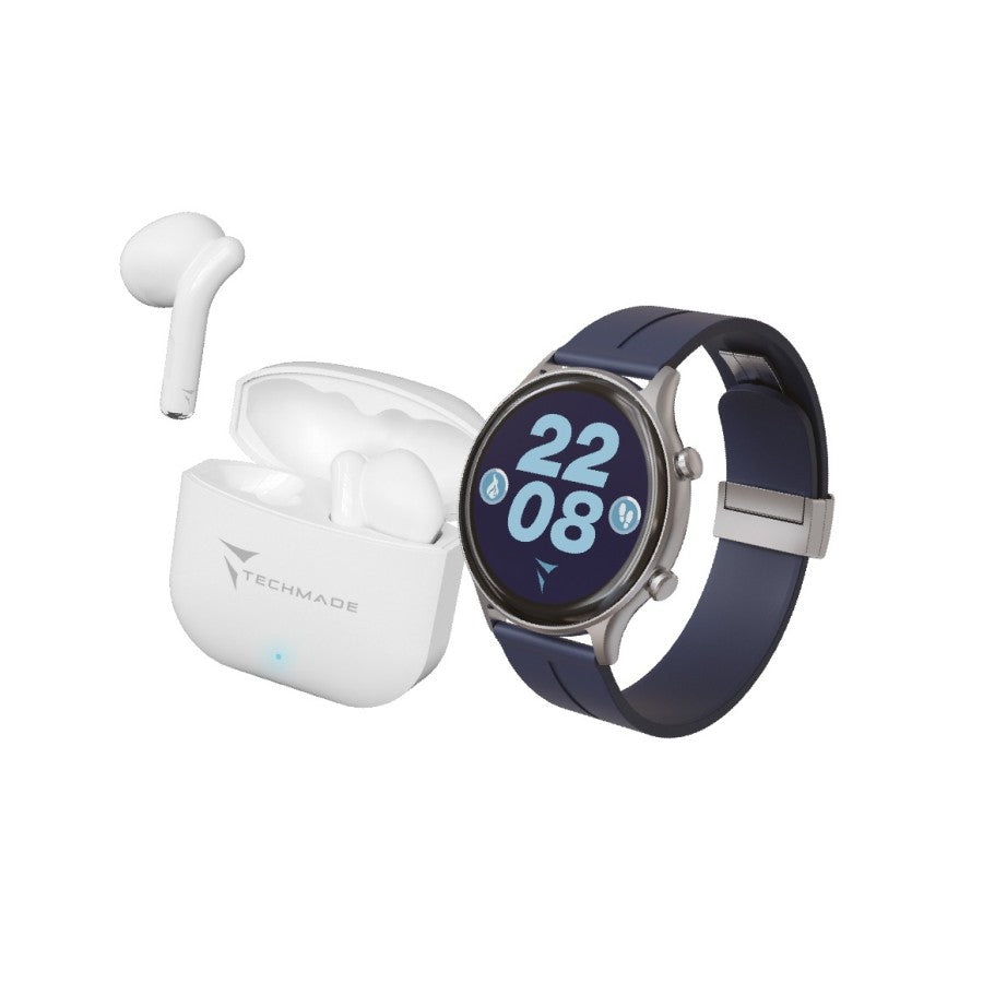 Smartwatch Dynamic 2 - Bundle Pack con Auricolari - Colore Blu