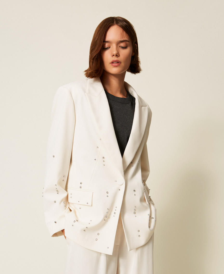 Giacca blazer con ricami a mano Twinset