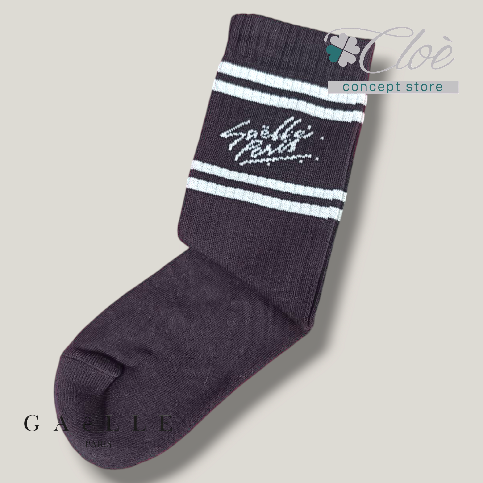 Calze in cotone con logo Gaëlle Paris