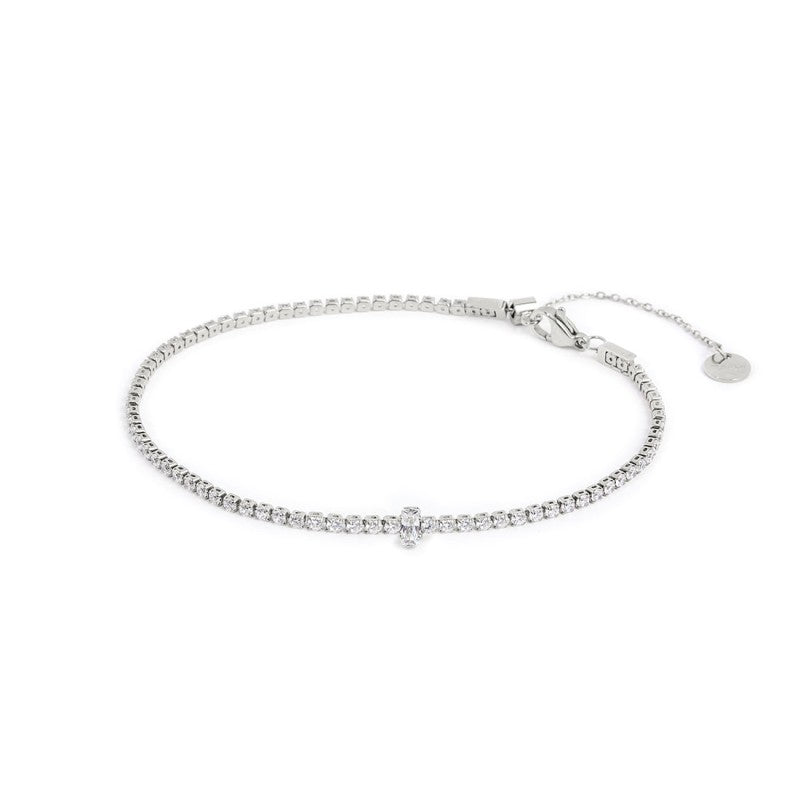 Cavigliera tennis zircone centrale MARLU'