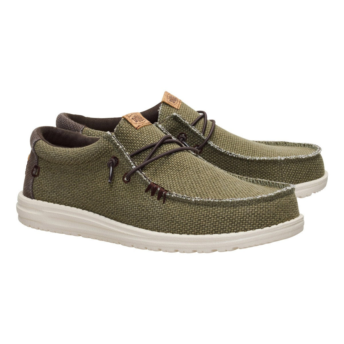 Wally braided Burnt Olive/delicioso Brown HEY DUDE
