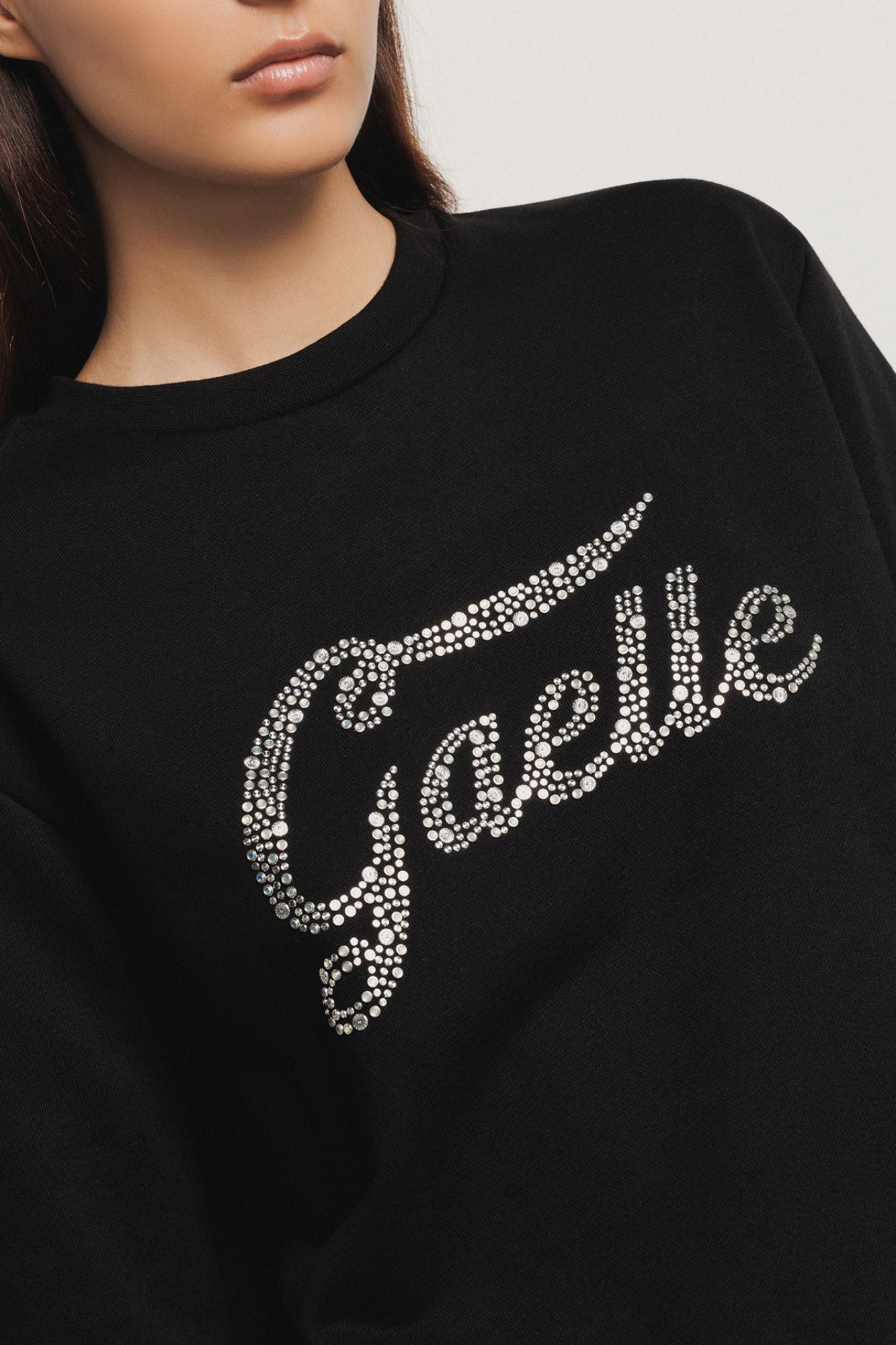 Felpa paricollo manica lunga con dettaglio apertura sul retro Gaëlle Paris