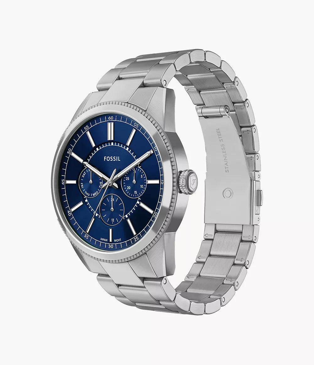 Orologio multifunzione Pearson 42 mm con bracciale in acciaio Fossil
