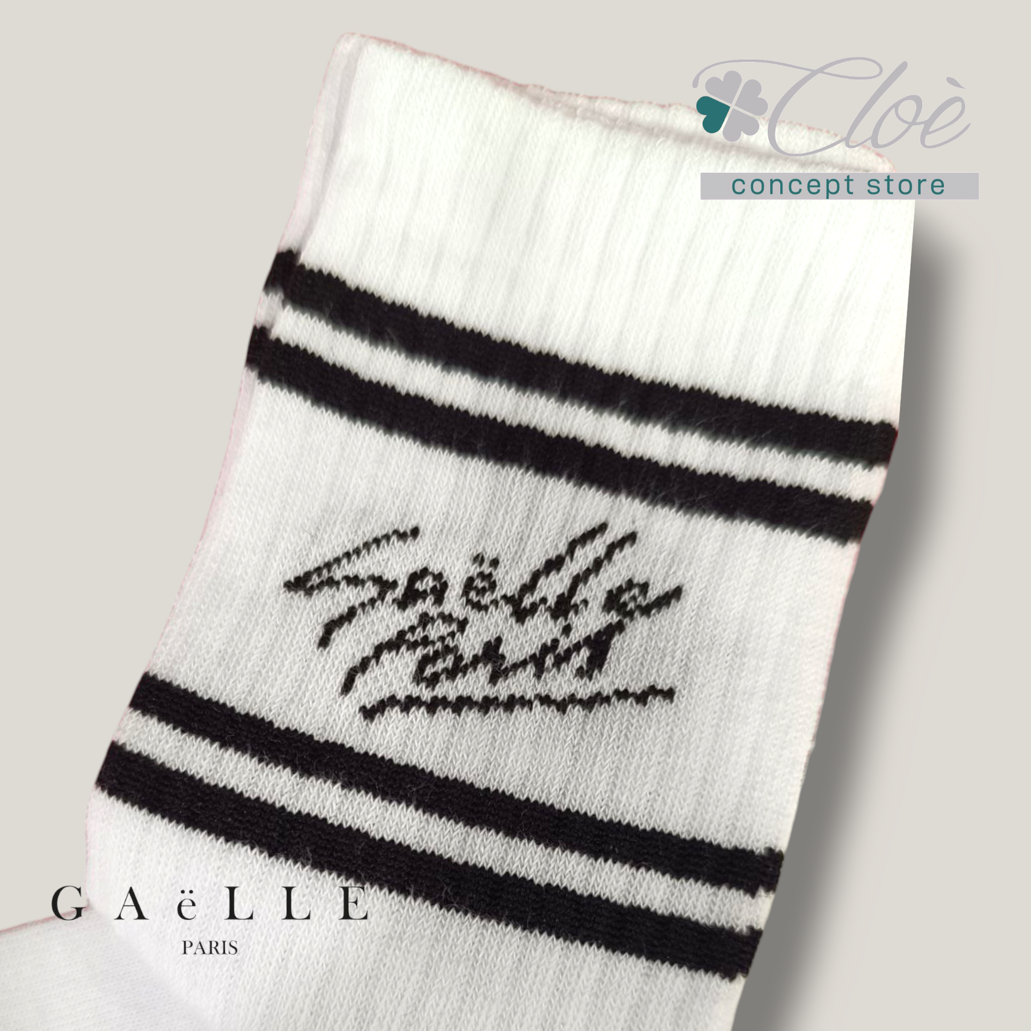 Calze in cotone con logo Gaëlle Paris