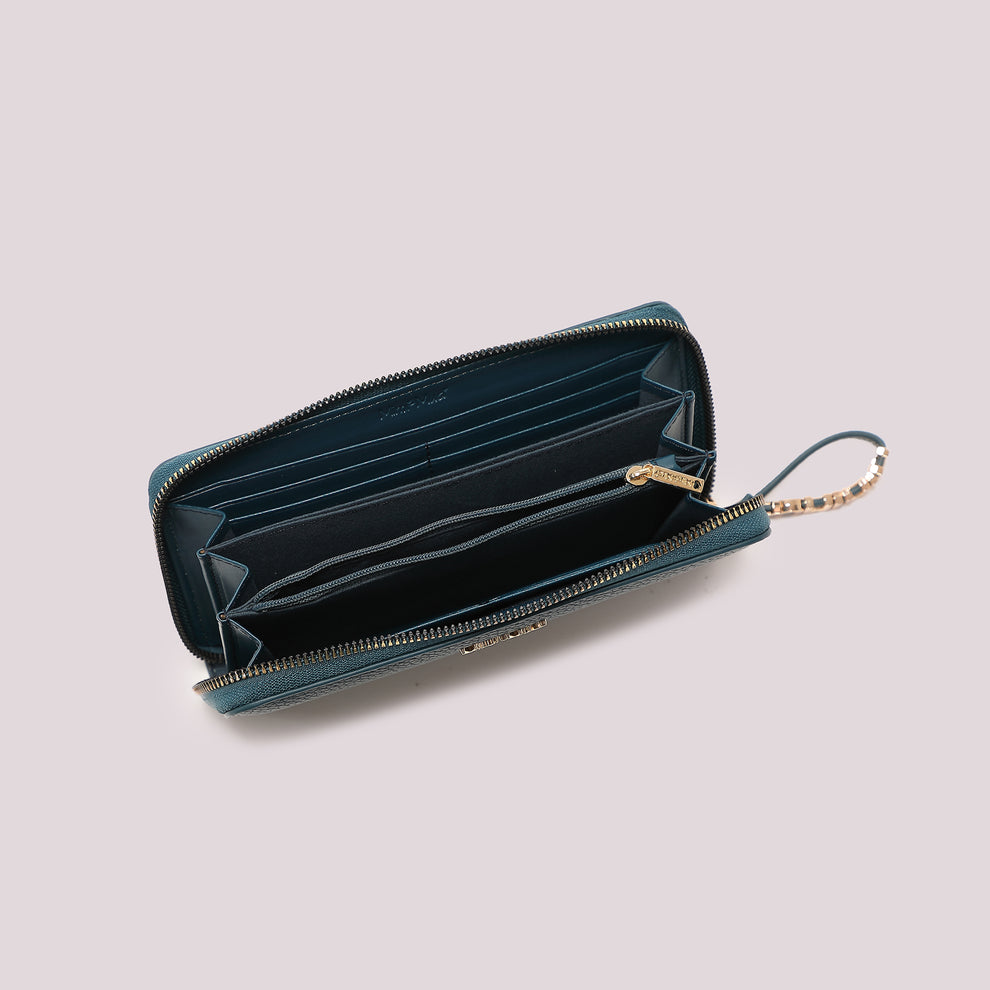 PORTAFOGLIO GRANDE BASIC CON TIRA ZIP LOGATO MIMI-MUA