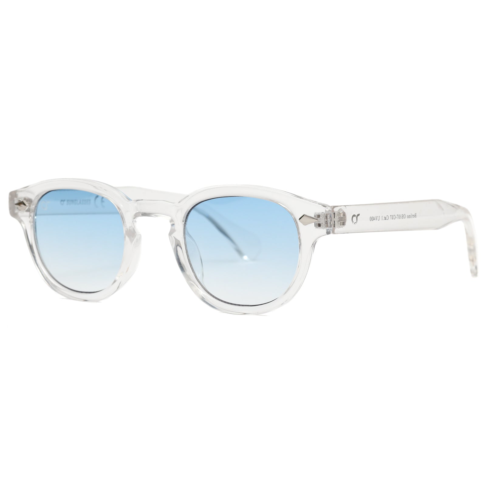 Berlino Trasparente Blu Fumè OnSunglasses