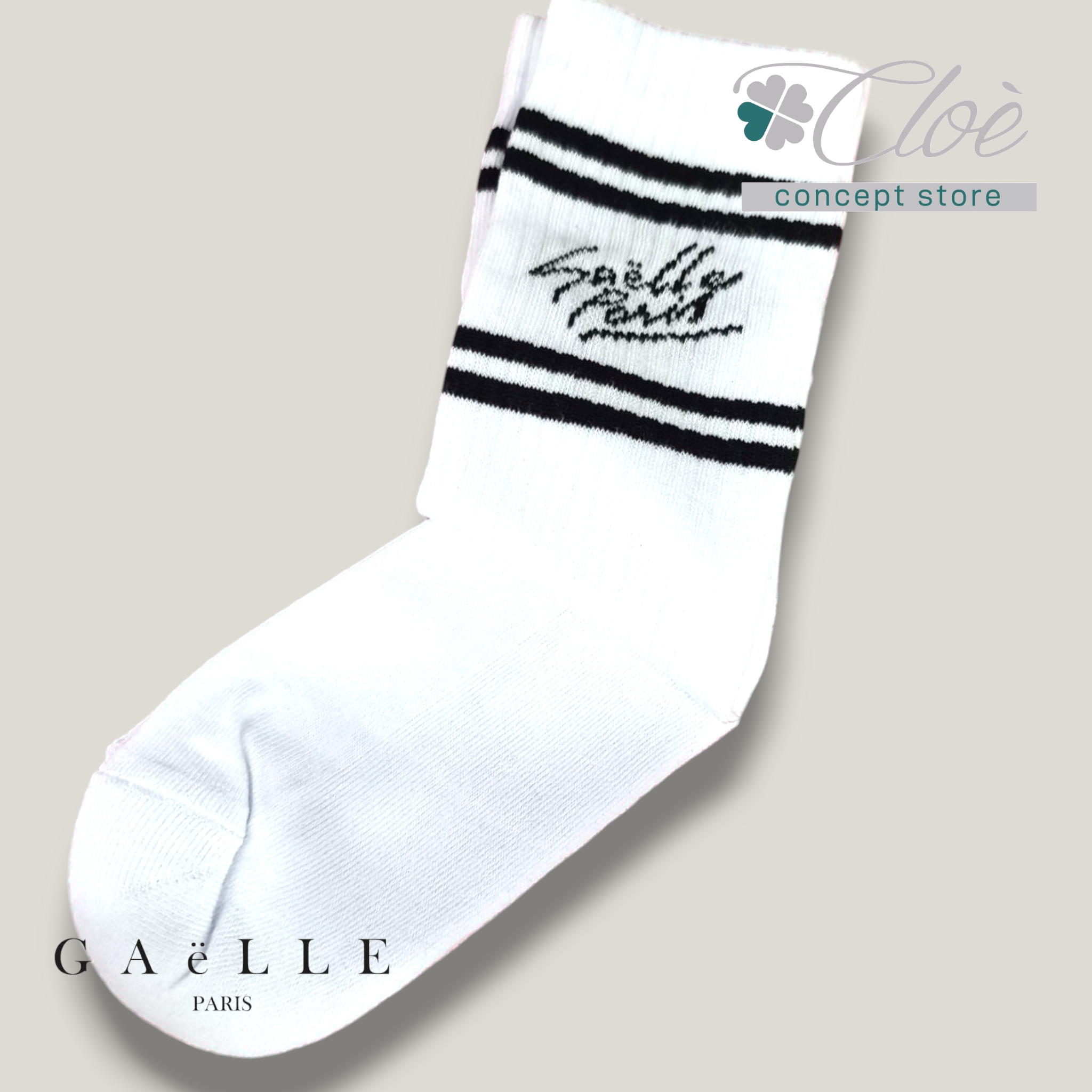 Calze in cotone con logo Gaëlle Paris