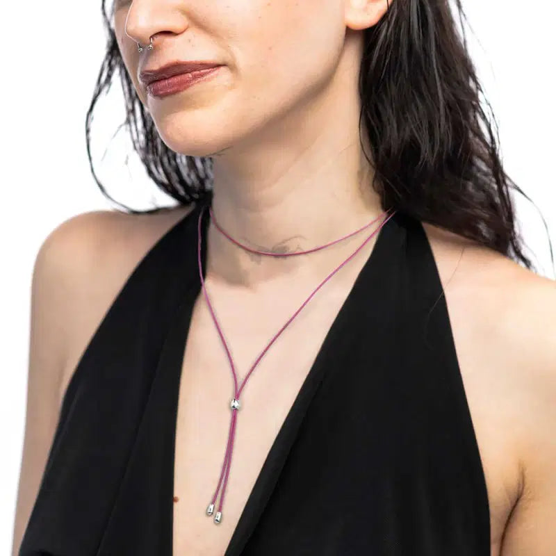 Collana cordino a laccio Marlù