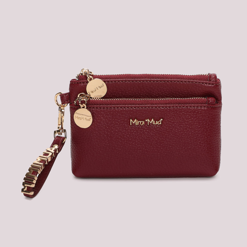 PORTAFOGLIO PICCOLO BASIC CON TIRA ZIP LOGATO MIMI-MUA