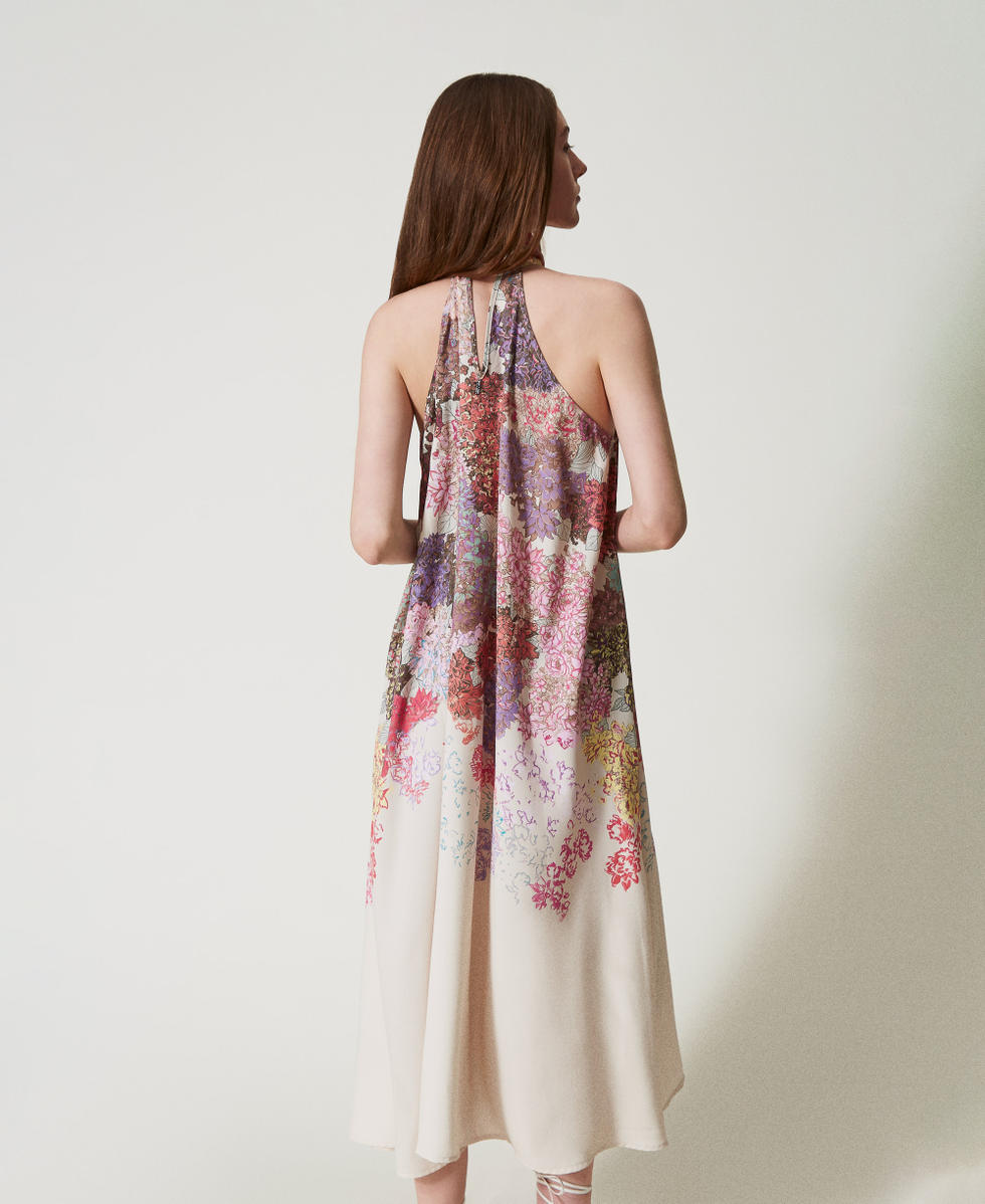 Abito lungo halter MYFO a fiori Twinset