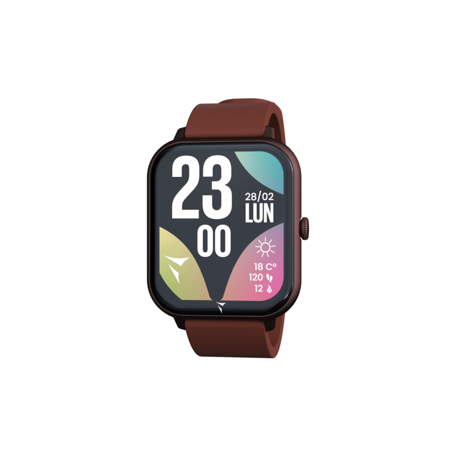 Smartwatch Glow con pochette abbinata - colore Bordeaux