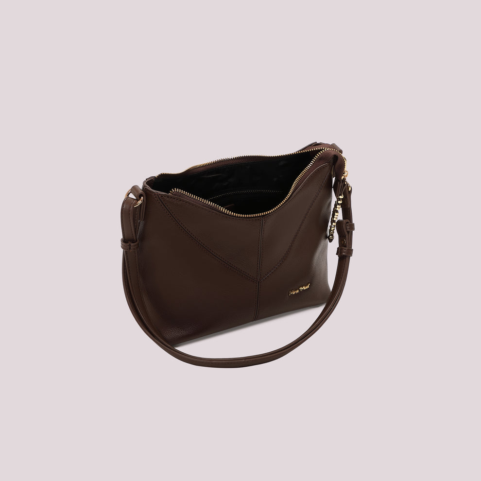 BORSA A TRACOLLA CON LETTERE MIMI MUA SULLA ZIP Mimi-Mua