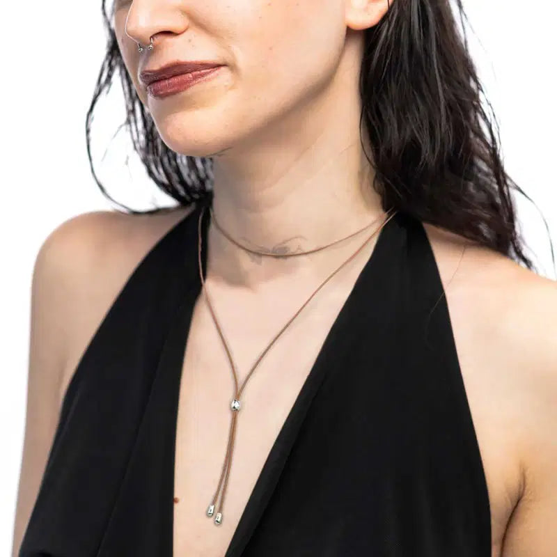 Collana cordino a laccio Marlù