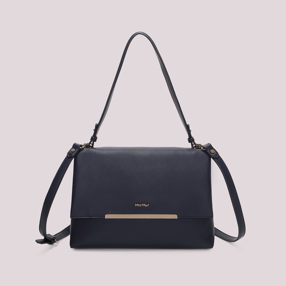 BORSA A SPALLA CON DETTAGLIO DORATO MIMI-MUA