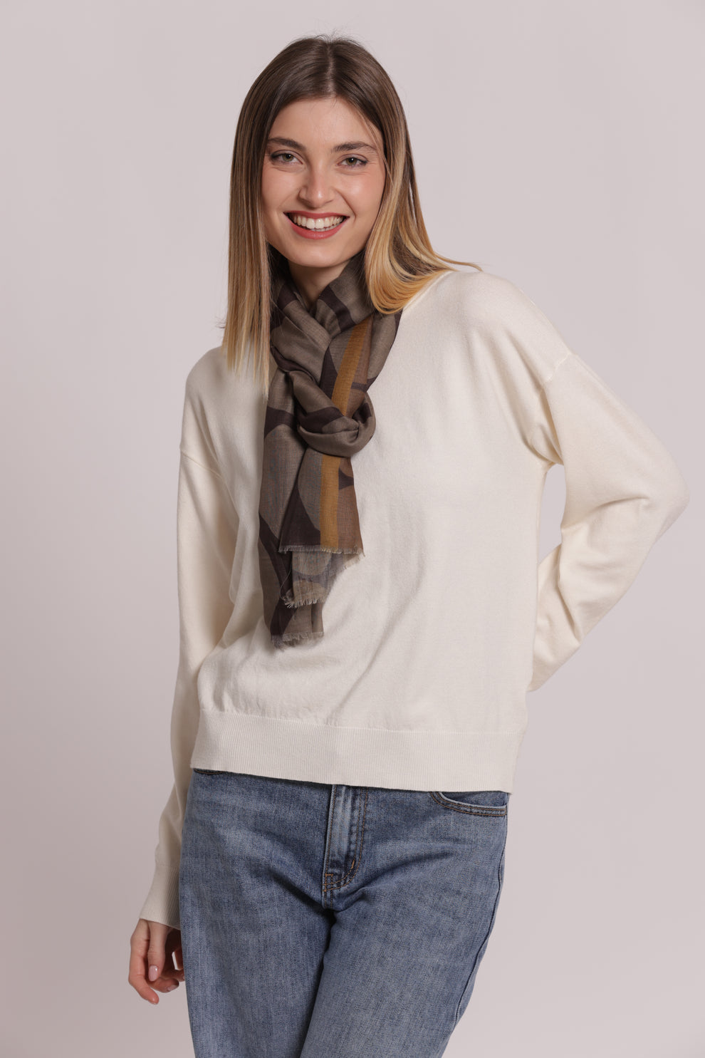 FOULARD CON MACULATO (180X80 cm) MIMI-MUA