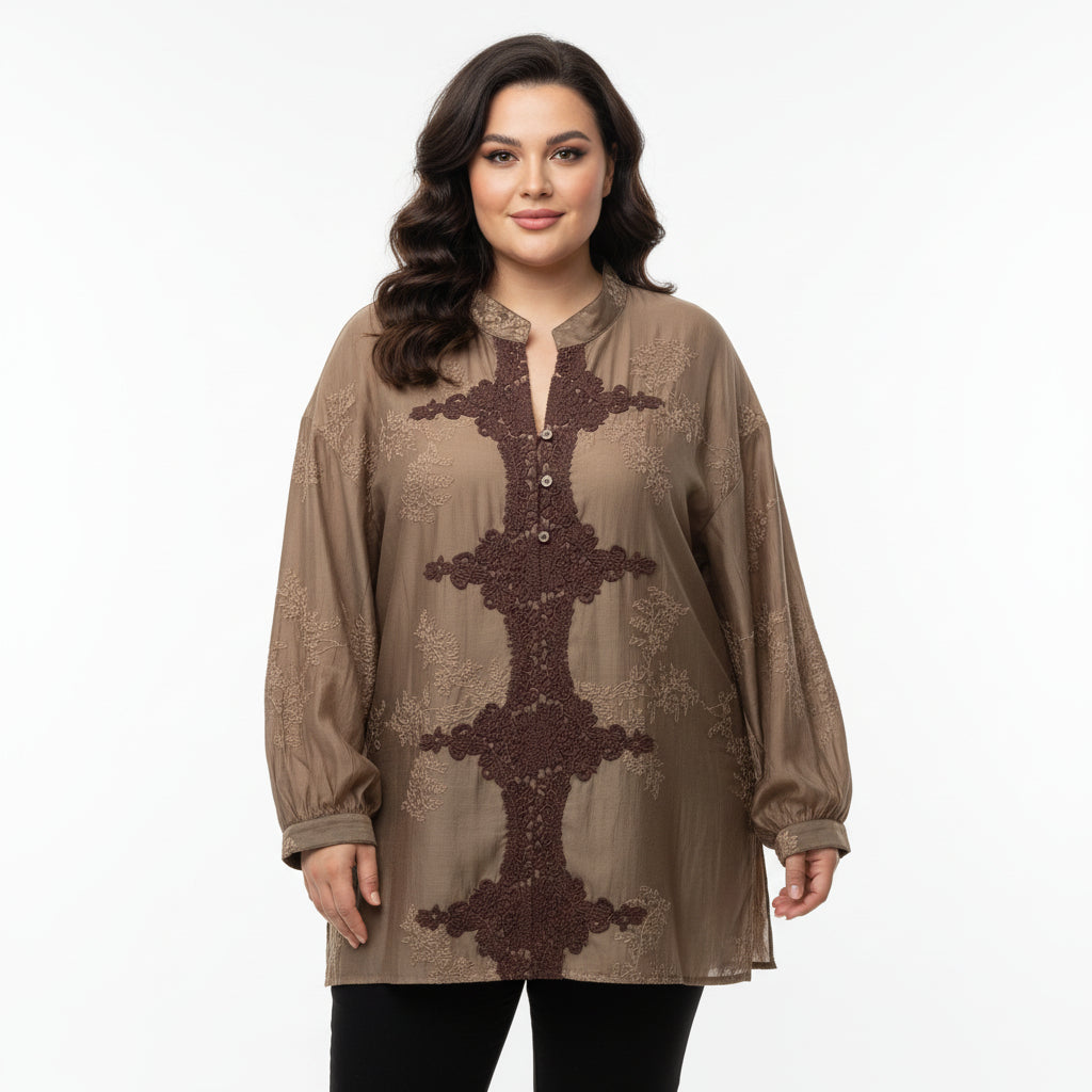 Camicia ricamo Dejavu