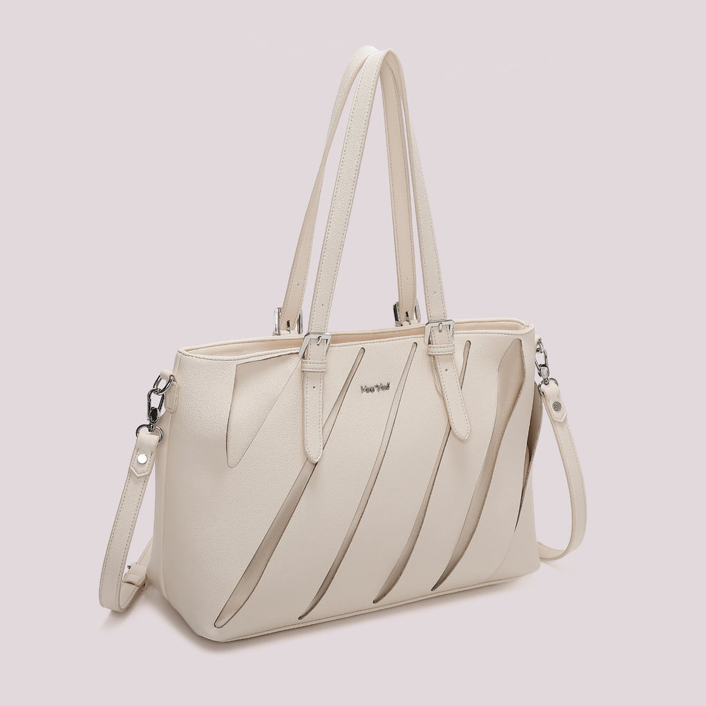 BORSA SHOPPING CON TAGLI DIAGONALI MIMI-MUA