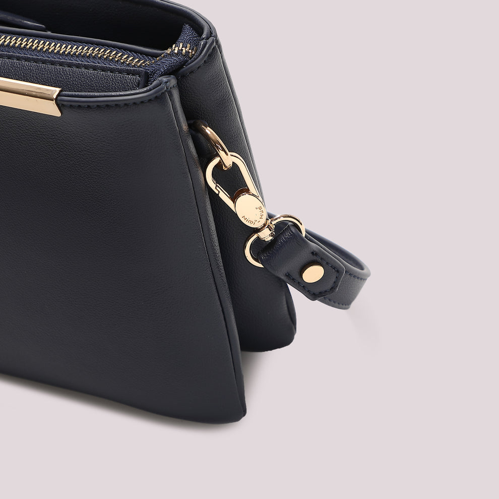 BORSA A TRACOLLA CON DETTAGLIO DORATO MIMI-MUA