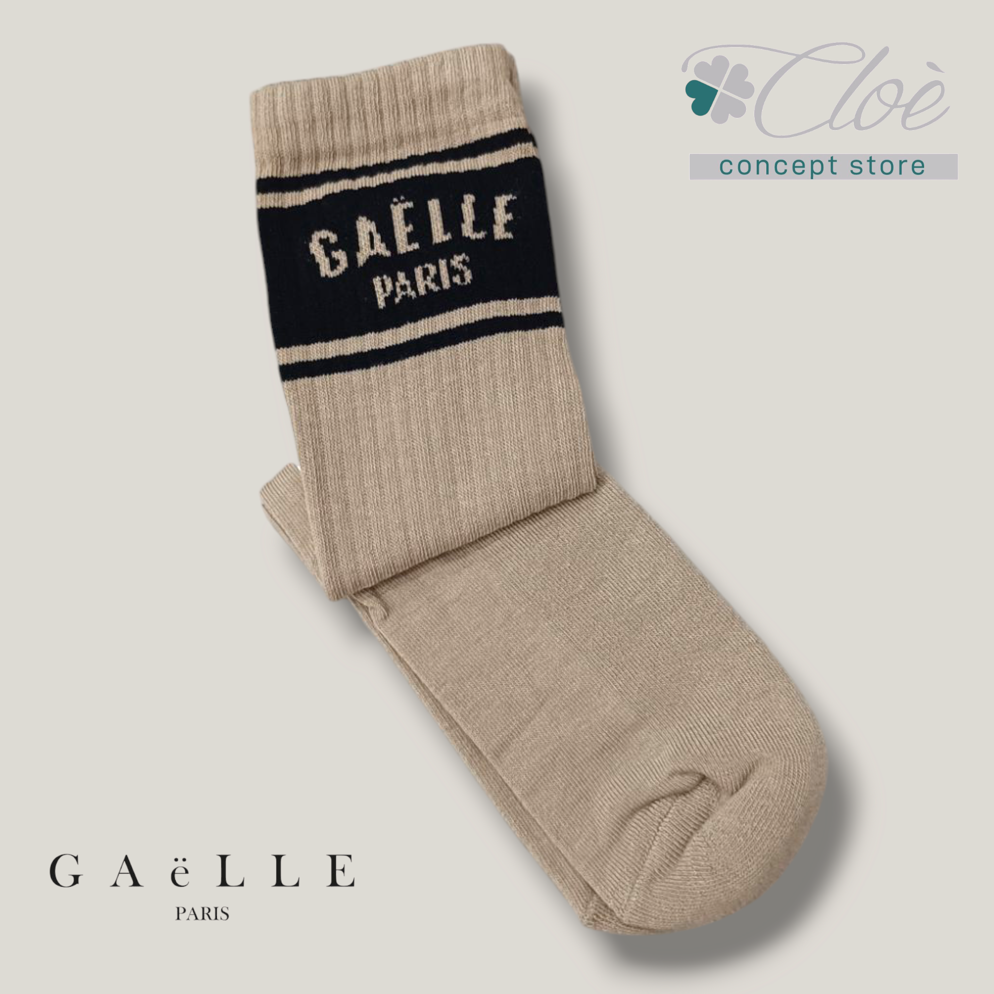 Calze in cotone con logo Gaëlle Paris