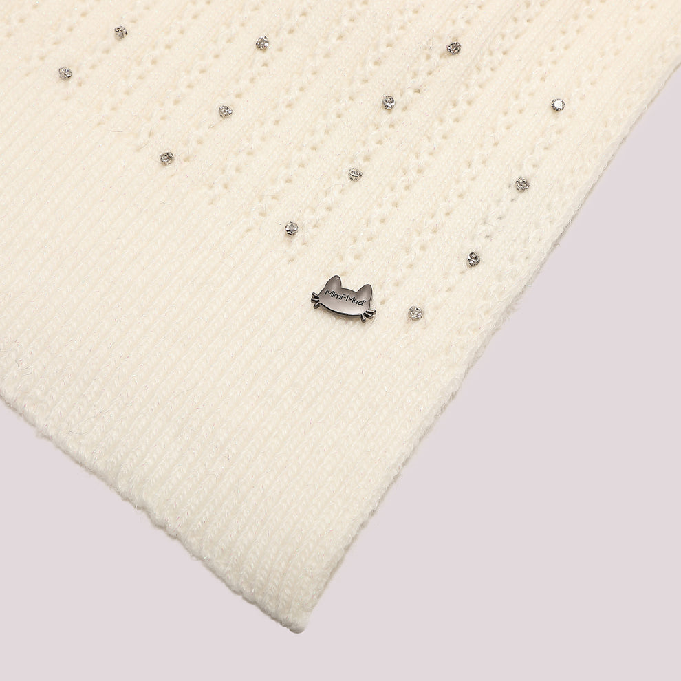 SCIARPA CON PICCOLE TRECCE CON STRASS MIMI-MUA