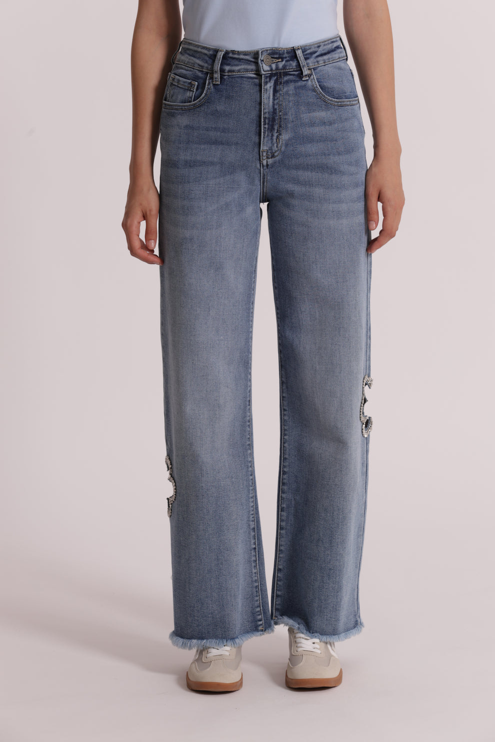 JEANS MARINE CON CUT OUT GIOIELLO MIMI-MUA
