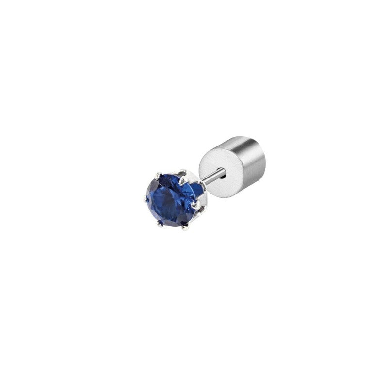 Orecchino a lobo con zircone 4mm MARLU'