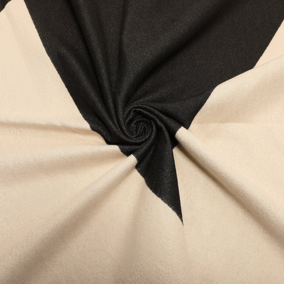 SCIARPA BICOLOR CON GRANDI TRIANGOLI MIMI-MUA