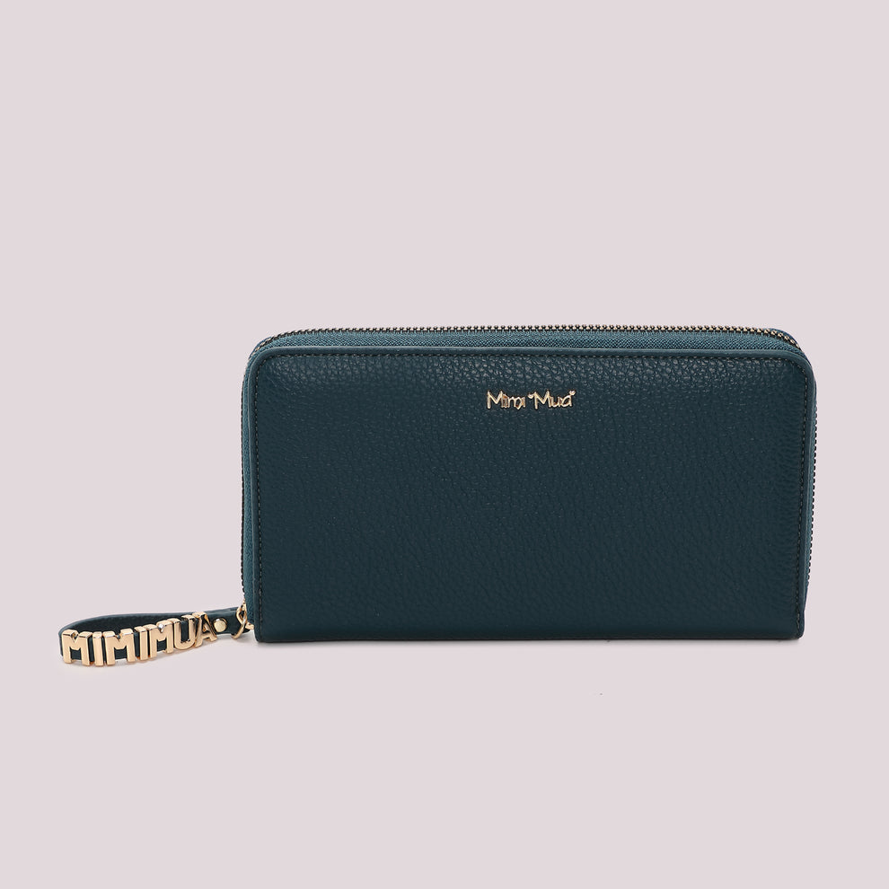 PORTAFOGLIO GRANDE BASIC CON TIRA ZIP LOGATO MIMI-MUA