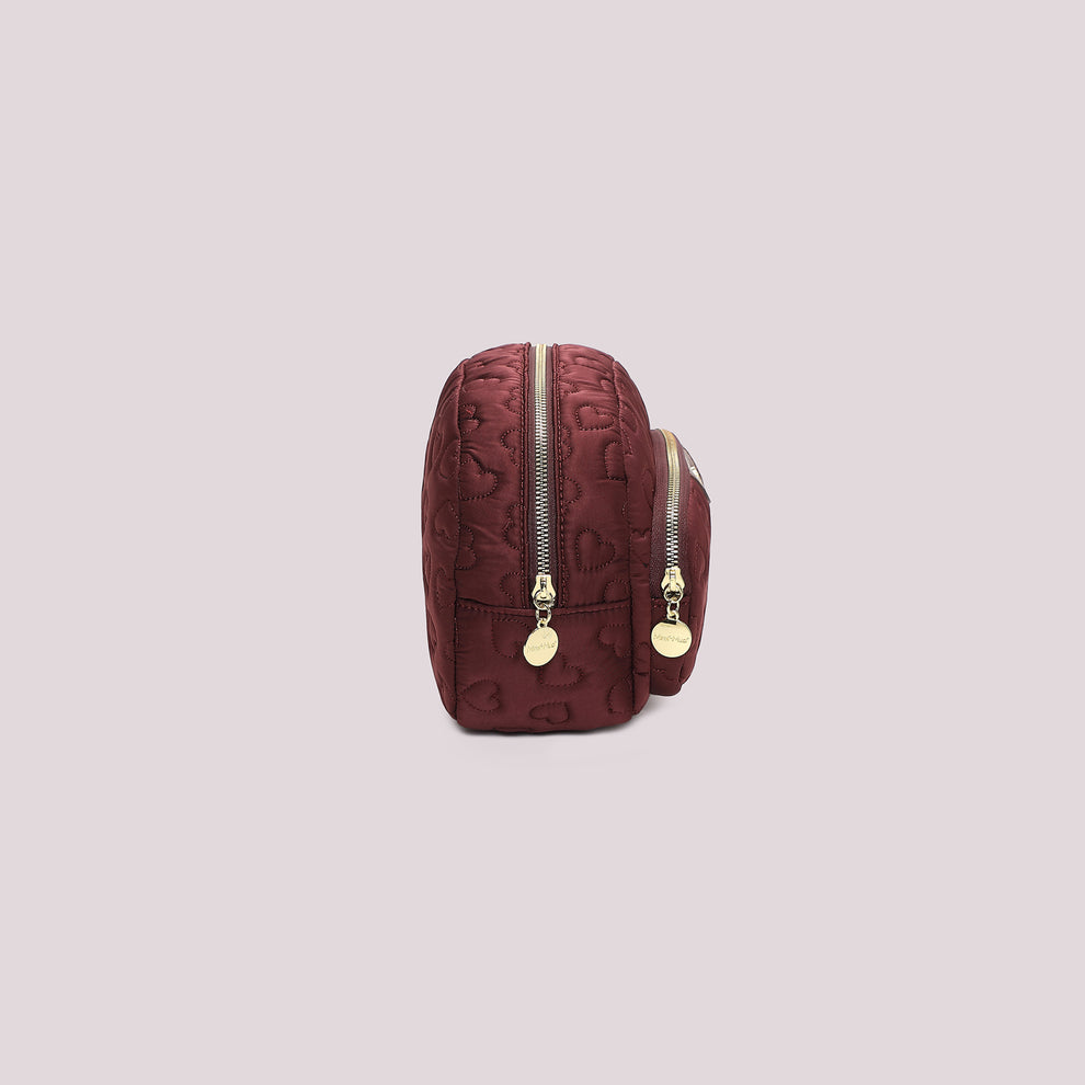 BEAUTY CASE TRAPUNTATA A CUORI MIMI-MUA