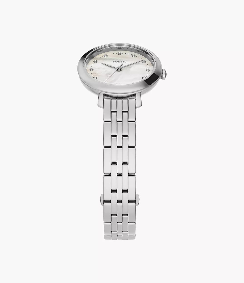 Orologio Heidi 26 mm a tre sfere con bracciale in acciaio Fossil