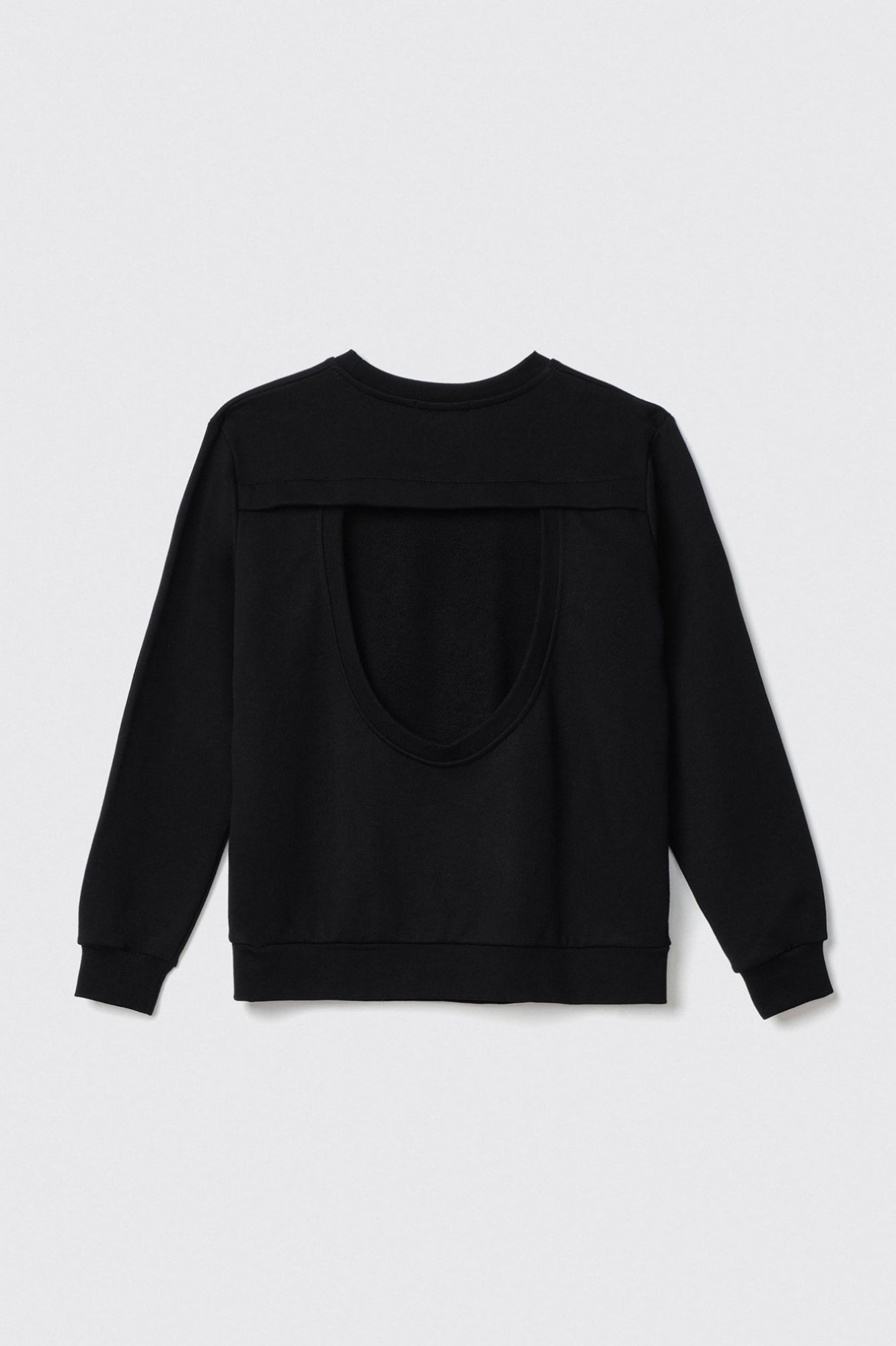 Felpa paricollo manica lunga con dettaglio apertura sul retro Gaëlle Paris