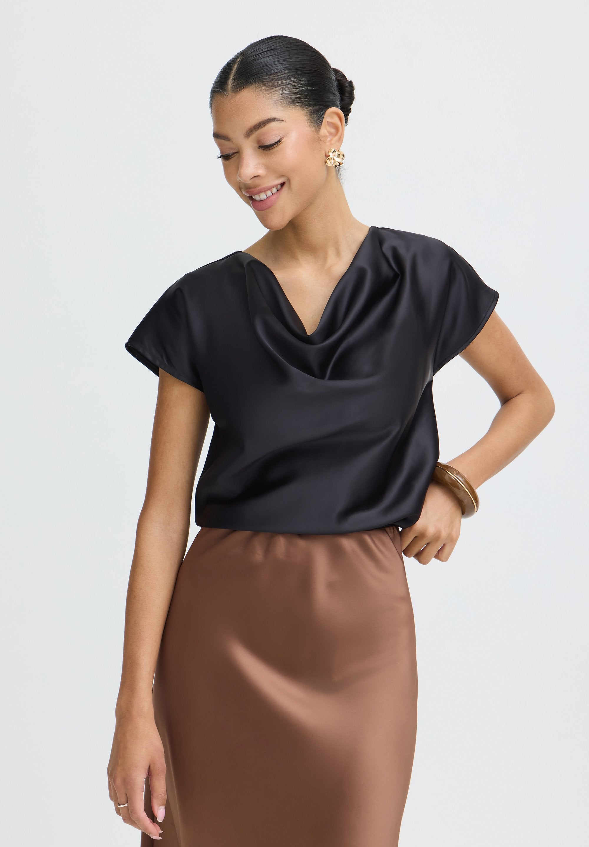 BLUSA IN RASO B.YOUNG