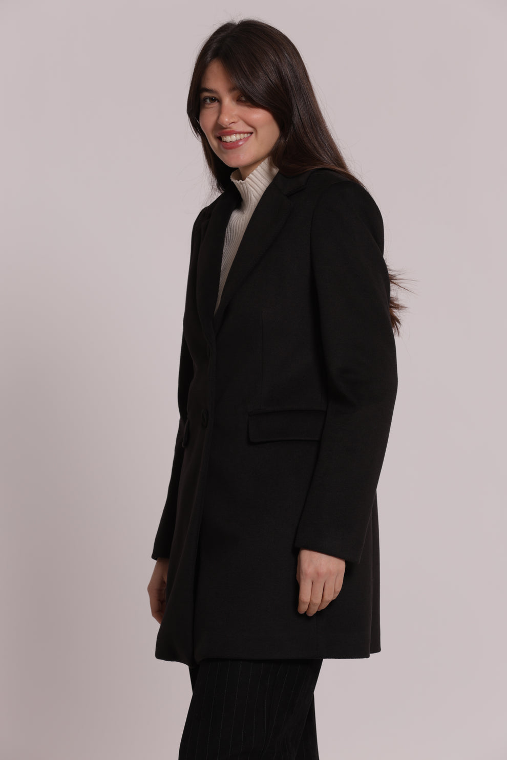CAPPOTTO BARONETTO CON DETTAGLIO ZIP MIMI-MUA