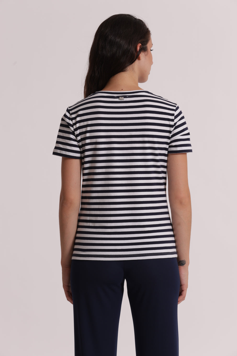 T-SHIRT A RIGHE CON BORCHIE MIMI-MUA