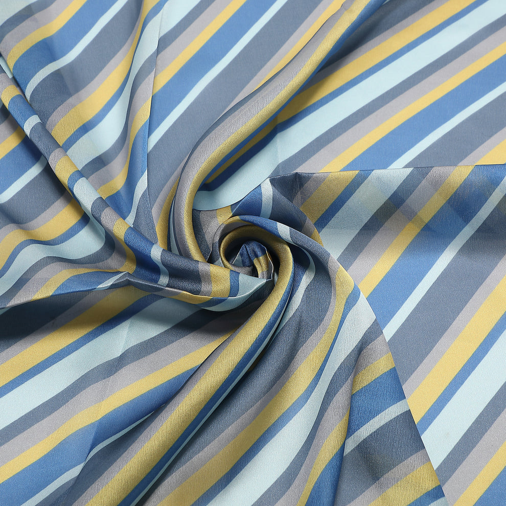 FOULARD CON RIGHE DIAGONALI (90X90 cm) MIMI-MUA
