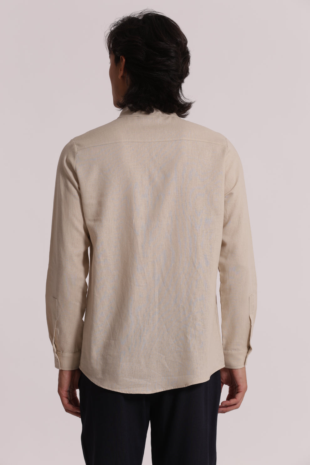 CAMICIA IN LINO CON MANICA LUNGA 7x8