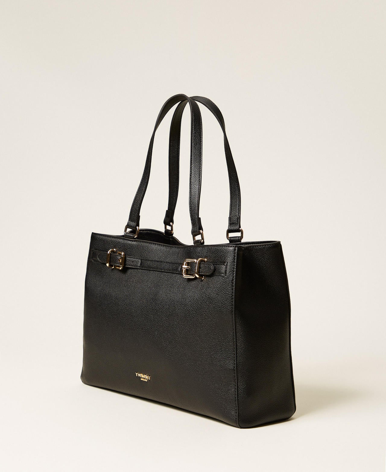 Borsa shopper con fibbie T Twinset