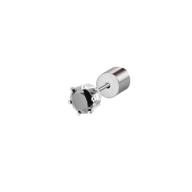 Orecchino a lobo con zircone 4mm MARLU'