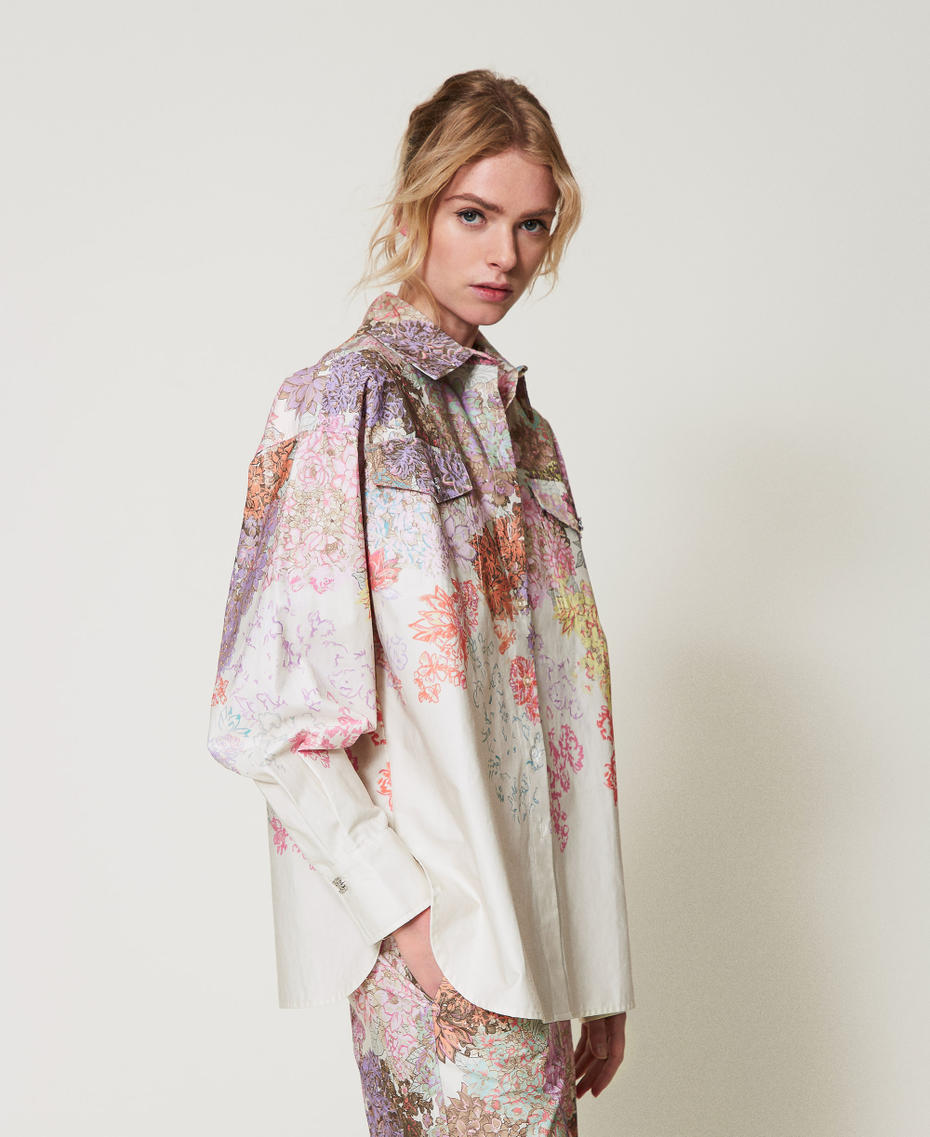 Camicia con stampa a fiori TWINSET