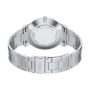 Orologio Minimalist 44 mm a tre sfere con bracciale in acciaio Fossil