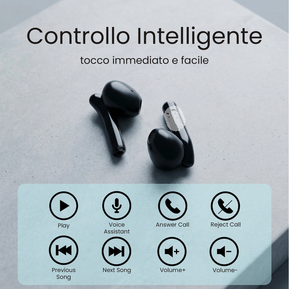 Auricolari Bluetooth in Ear XM201 - con Box di ricarica - AI di traduzione